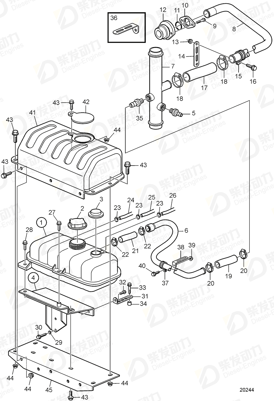 volvo penta Bracket 965541 Drawing volvo penta Bracket 965541 Drawing